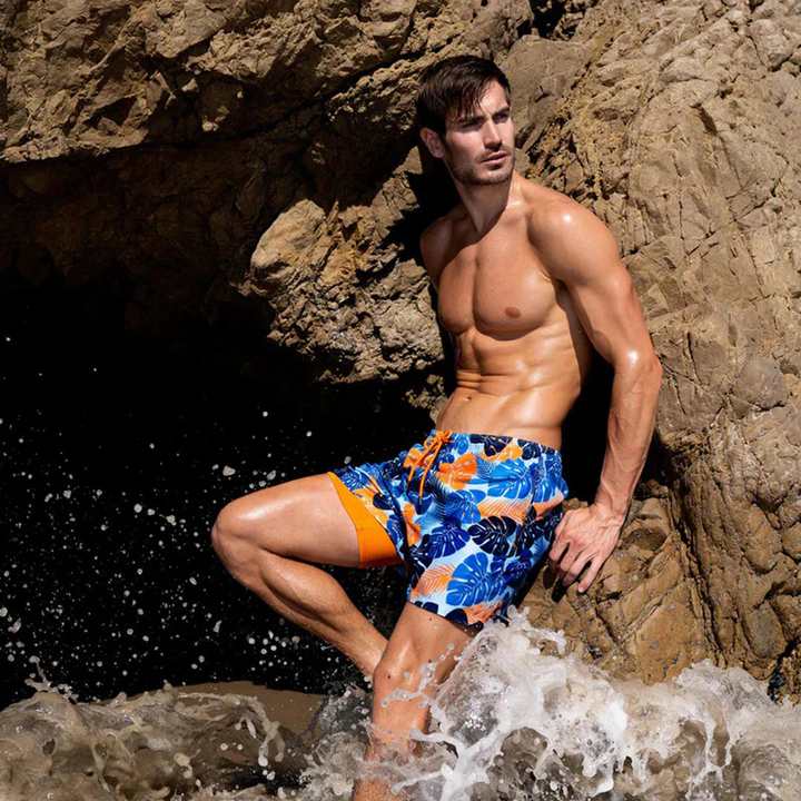 Levoire | Hommes Short de bain à 2 couches Vêtements de bain stylés pour hommes