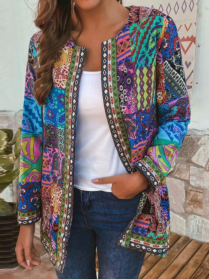 Levoire | Veste Fleur Ethnique Pour Femmes