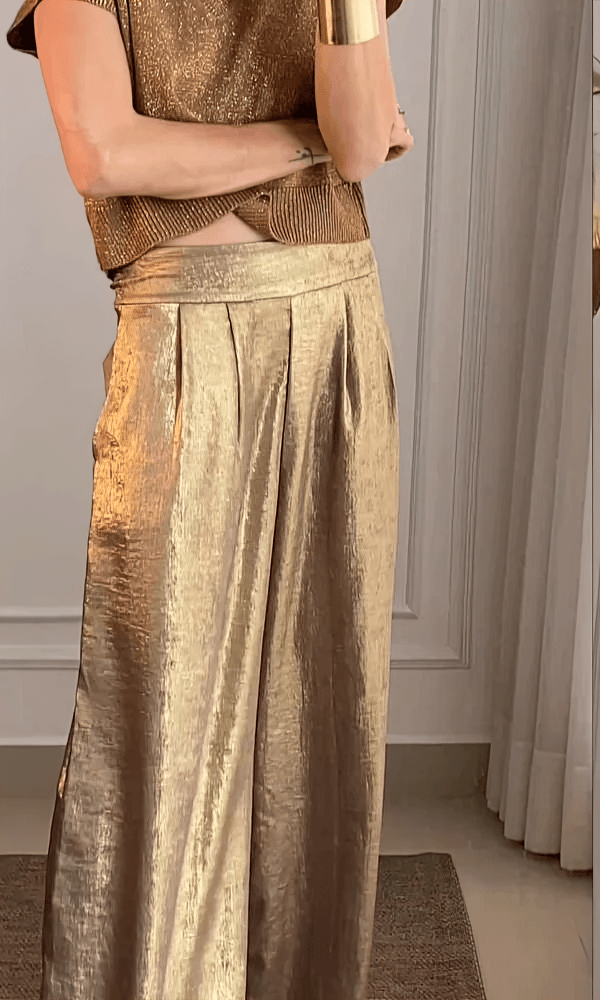 Levoire | Ensemble Femme Deux Pièces Haut Élégant Et Pantalons Set