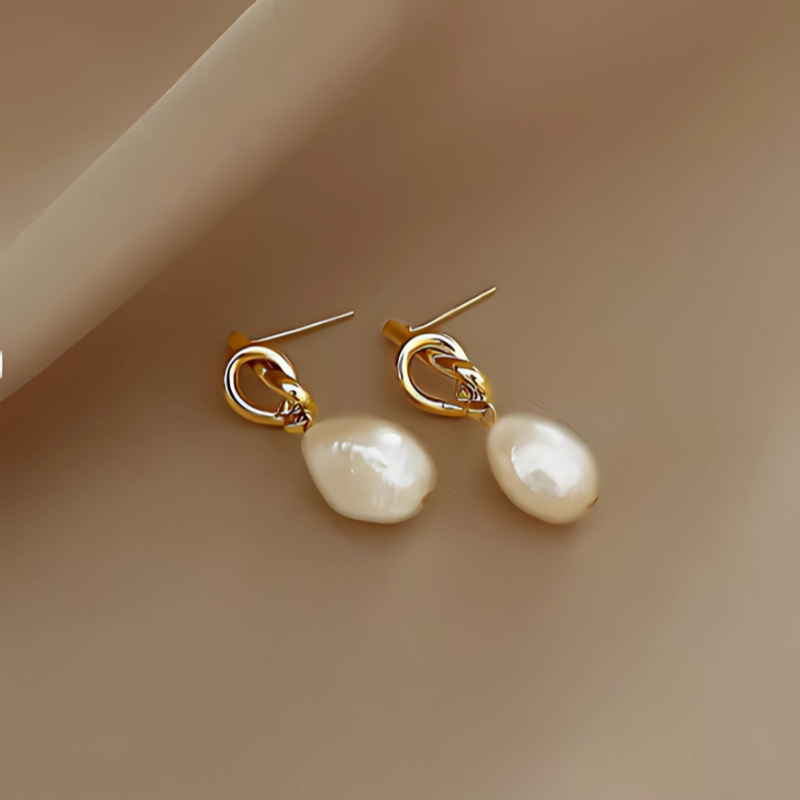 Levoire | Boucles D'Oreilles Baroques Élégantes En Or