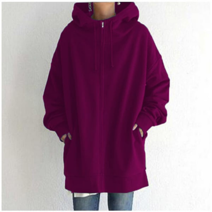Levoire | Sweat Chaud Femmes Avec Capuche Rose rouge