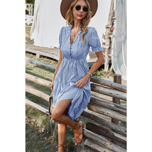 Levoire | Robe d'été midi à rayures pour dames