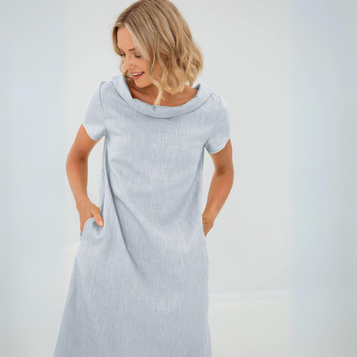 Levoire | Robe sans manches en lin doux Bleu clair