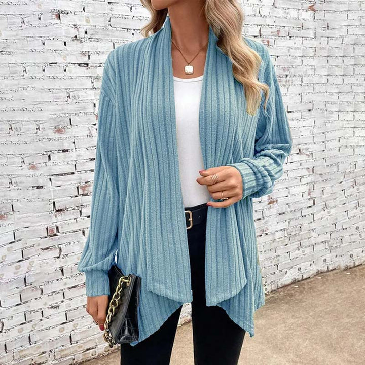 Levoire | Veste En Tricot Décontractée Pour Femmes Bleu ciel