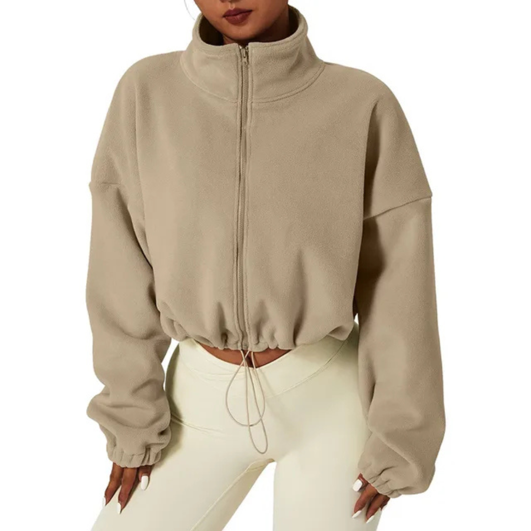 Levoire | Veste En Polaire Pour Femmes Chaude Khaki