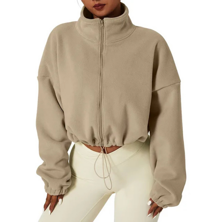 Levoire | Veste En Polaire Pour Femmes Chaude Khaki