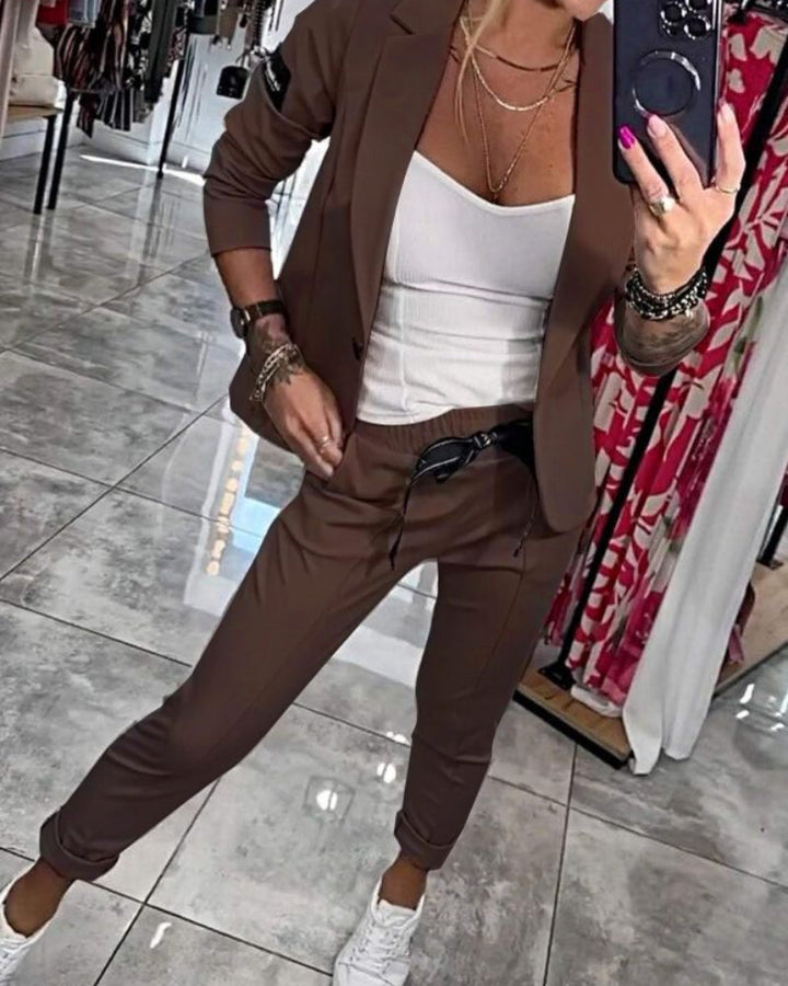 Levoire | Ensemble de blazer élégant Braun