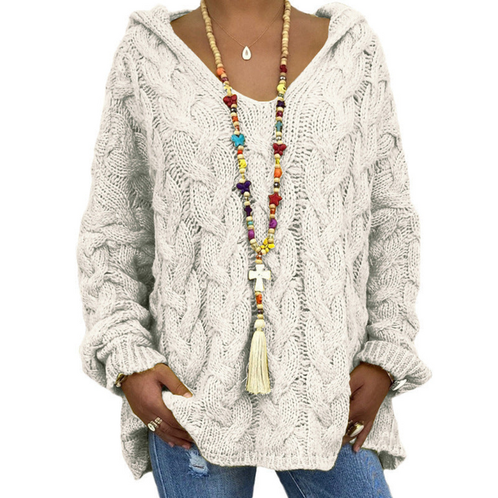 Levoire | Pull à manches longues pour femmes confortable Blanc