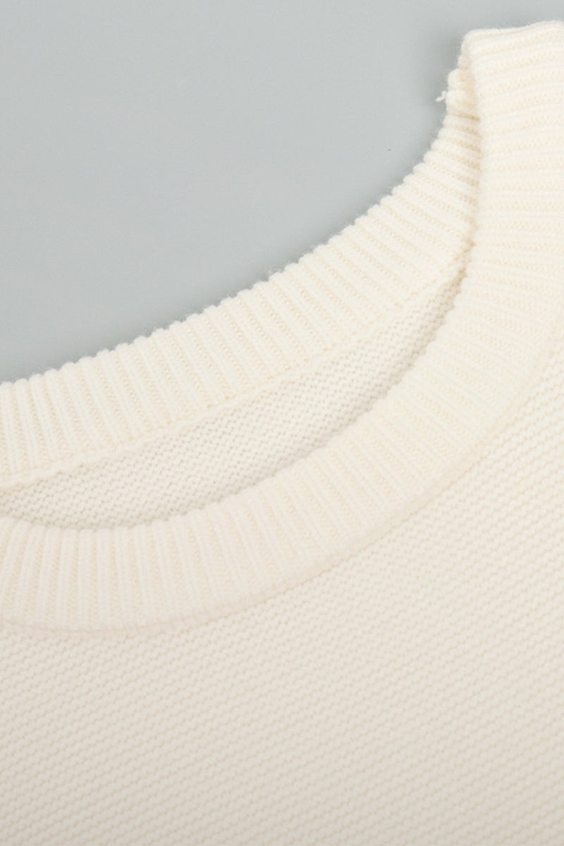 Levoire | Grande Taille Pull Avec Col Rond Dans Une Couleur De Base