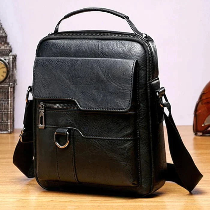 Levoire | Sac Bandoulière Cuir Élégant Noir