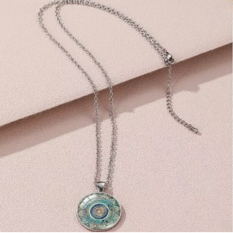 Levoire | Vinicole Bleu Mandala Collier