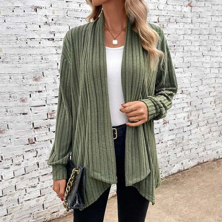 Levoire | Veste En Tricot Décontractée Pour Femmes Vert armée