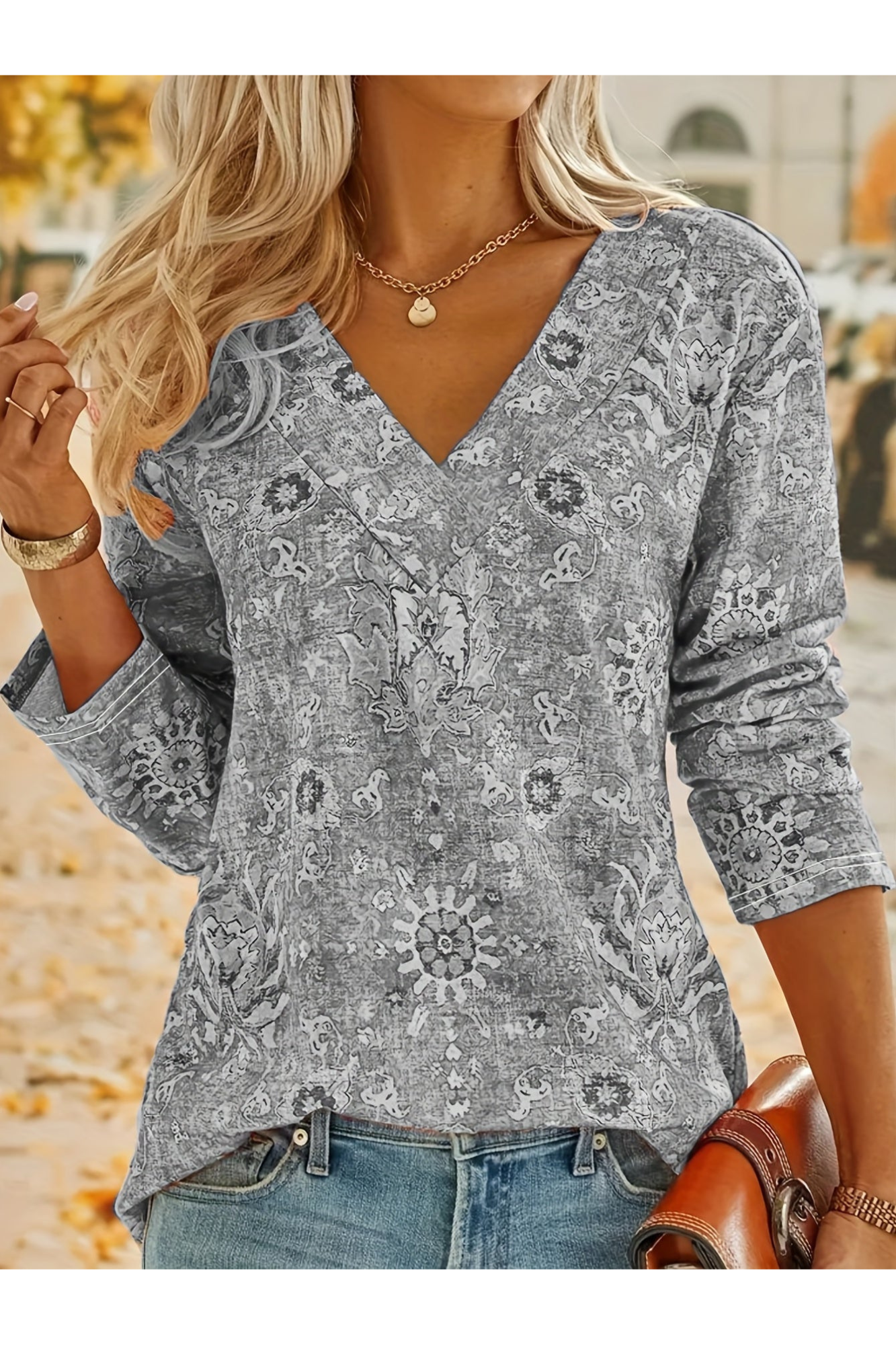 Levoire | Tops Manches Longues Femmes Printemps Gris