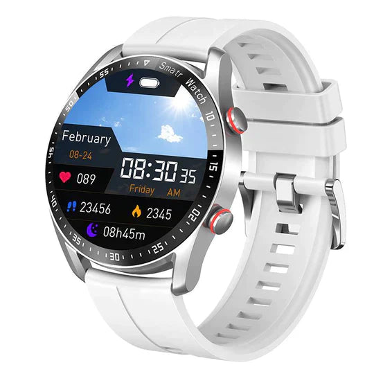 Levoire | Montre intelligente multifonction Caoutchouc blanc