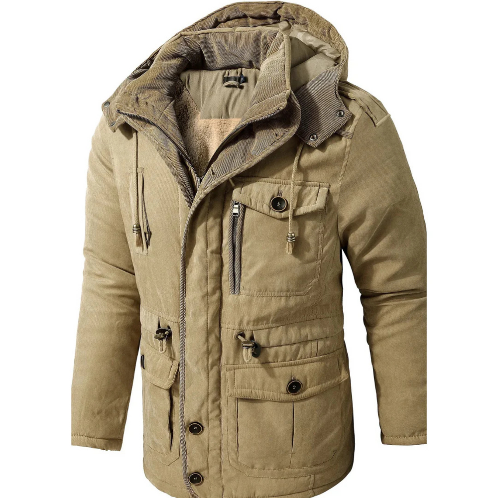 Levoire | Veste à capuche chaude Beige