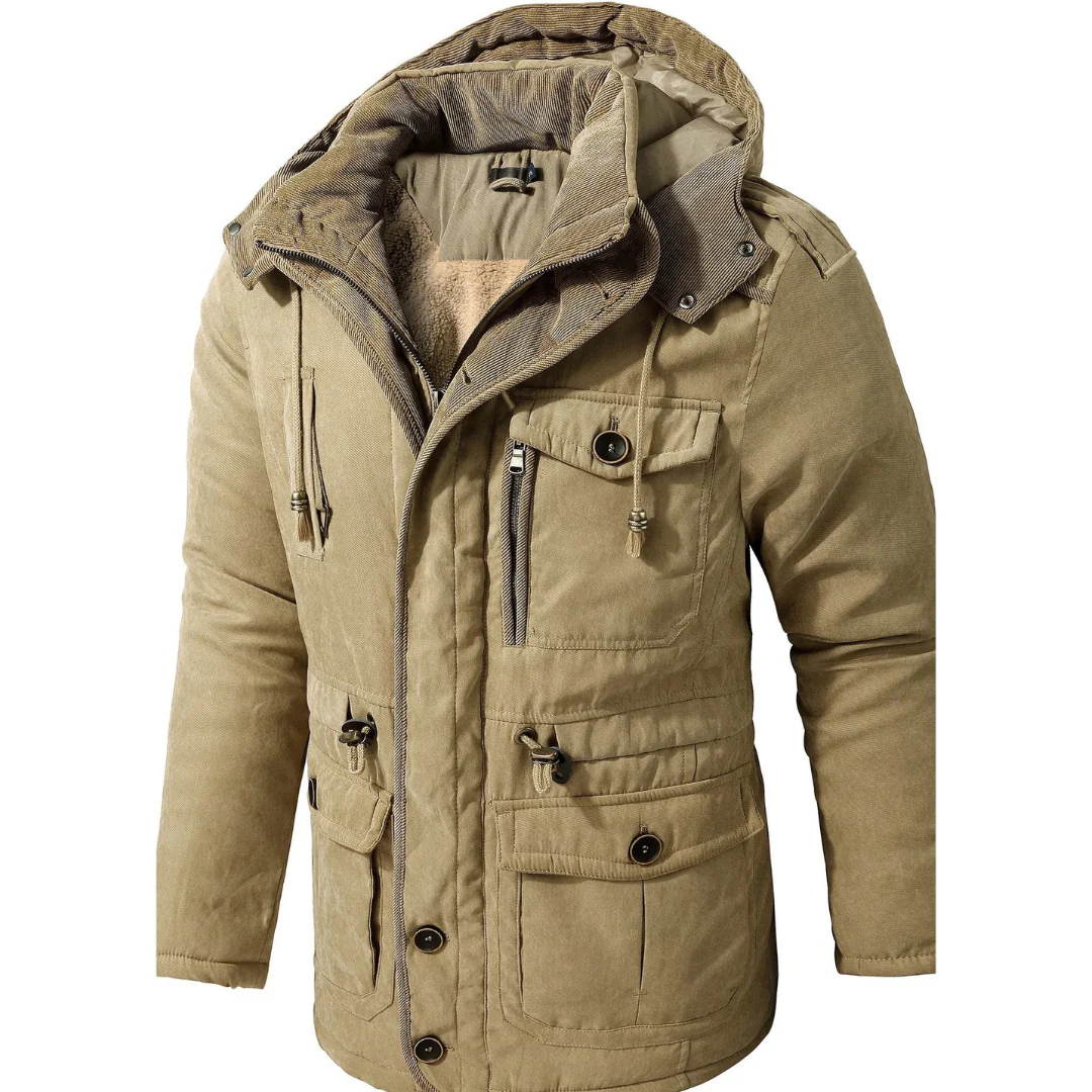Levoire | Veste à capuche chaude Beige