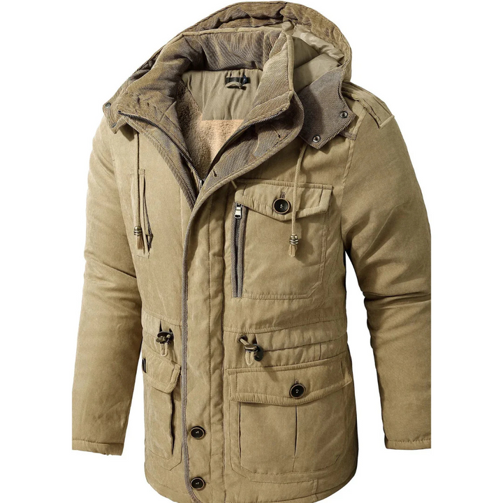Levoire | Veste à capuche chaude Beige