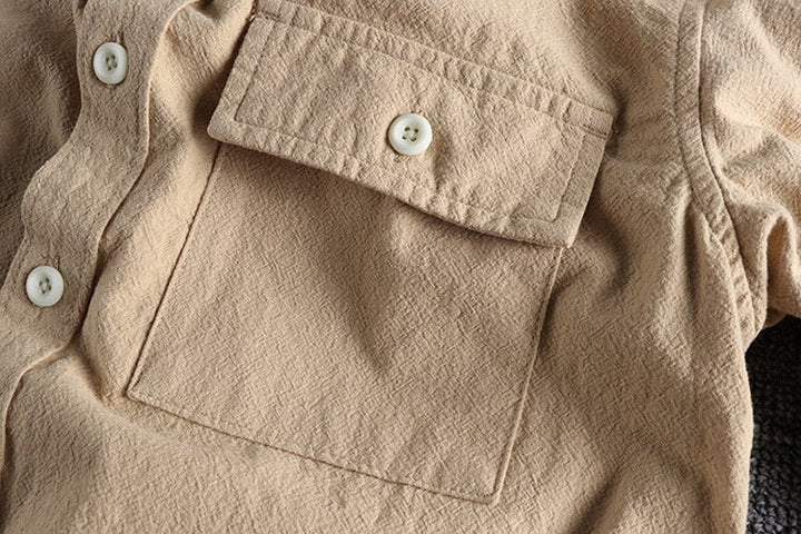 Levoire | Chemise Classique Avec Design Texturé Pour Une Ambiance Automnale