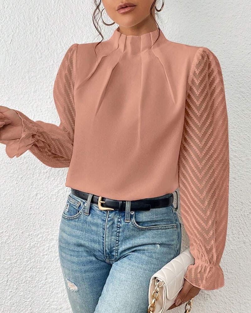 Levoire | Chemise À Manches Longues Et Motif En Vagues Rosa