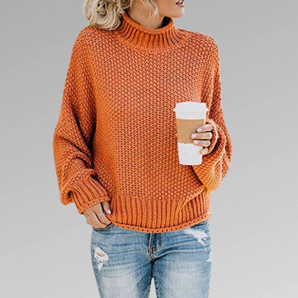 Levoire | Le pull en tricot scandinave Orange