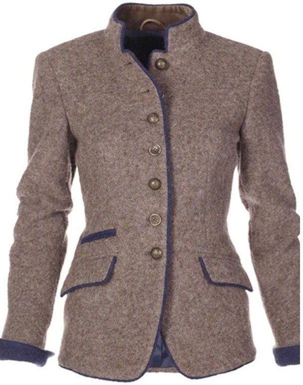 Levoire | Cardigan Extensible À Col Montant Pour Femmes