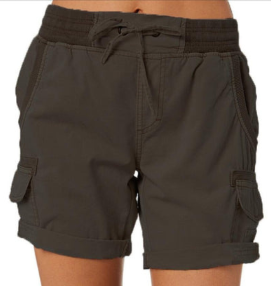 Levoire | Short Cargo Utility Femme Pantalon Court Gris foncé