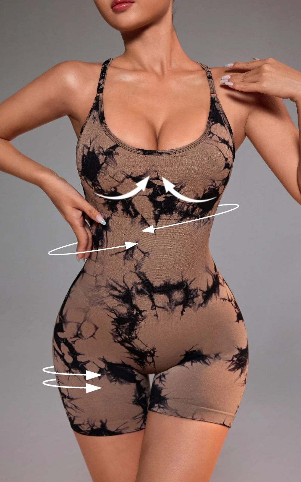 Levoire | Robe Sexy Tie-Dye À Dos Croisé Et Confortable
