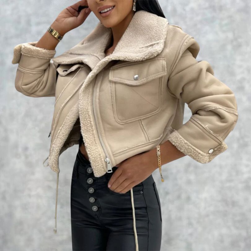 Levoire | Manteau Long Avec Manches Chaudes Et Poches Beige