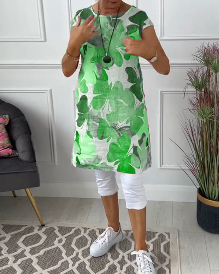 Levoire | Robe De Loisir Pour Femmes Avec Des Fleurs