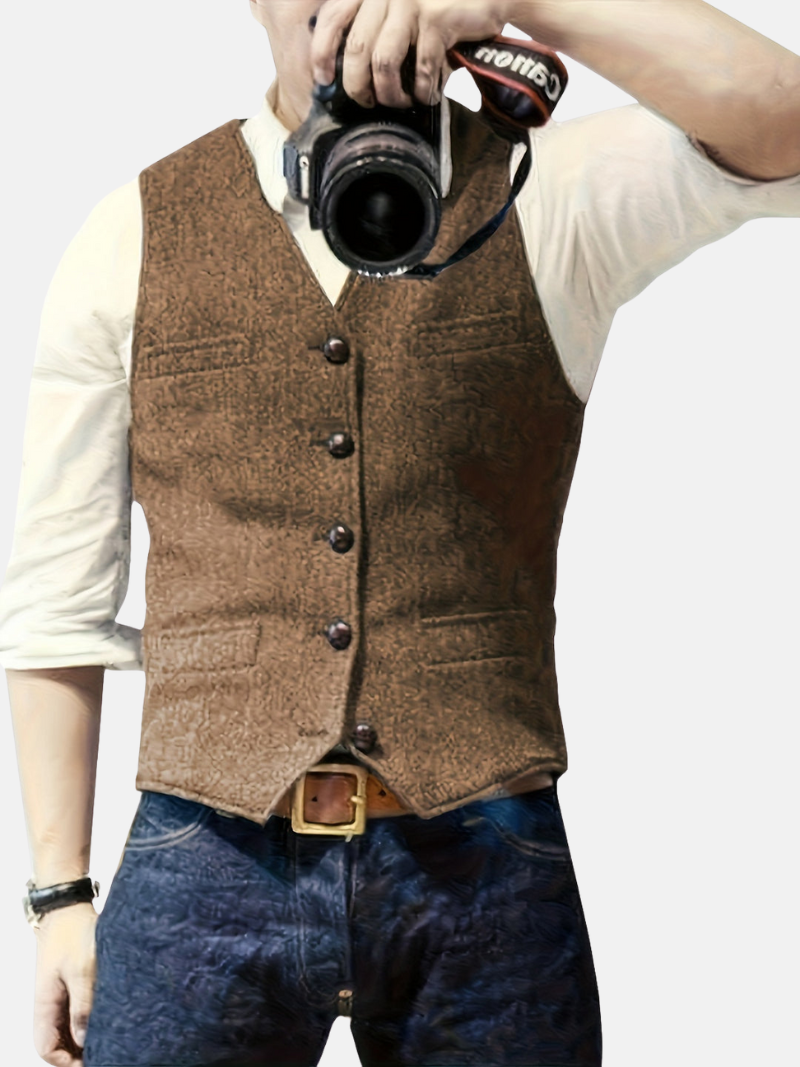 Levoire | Veste Pour Hommes marron foncé