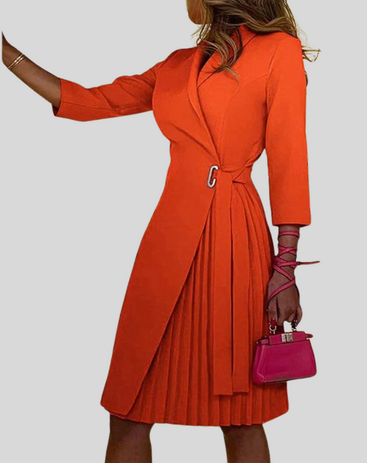 Levoire | Robe Blazer À Pois Orange