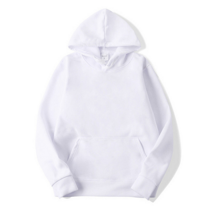 Levoire | Rento Manches Longues Sweat À Capuche Ample Avec Poches Blanc