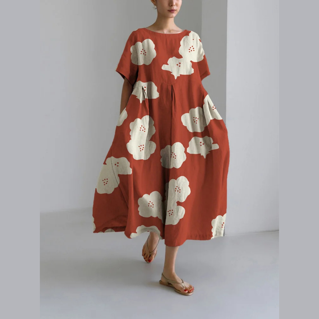 Levoire | Robe courte à motif floral LX48