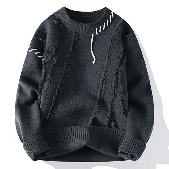 Levoire | Pull pour hommes Patchwork Gris