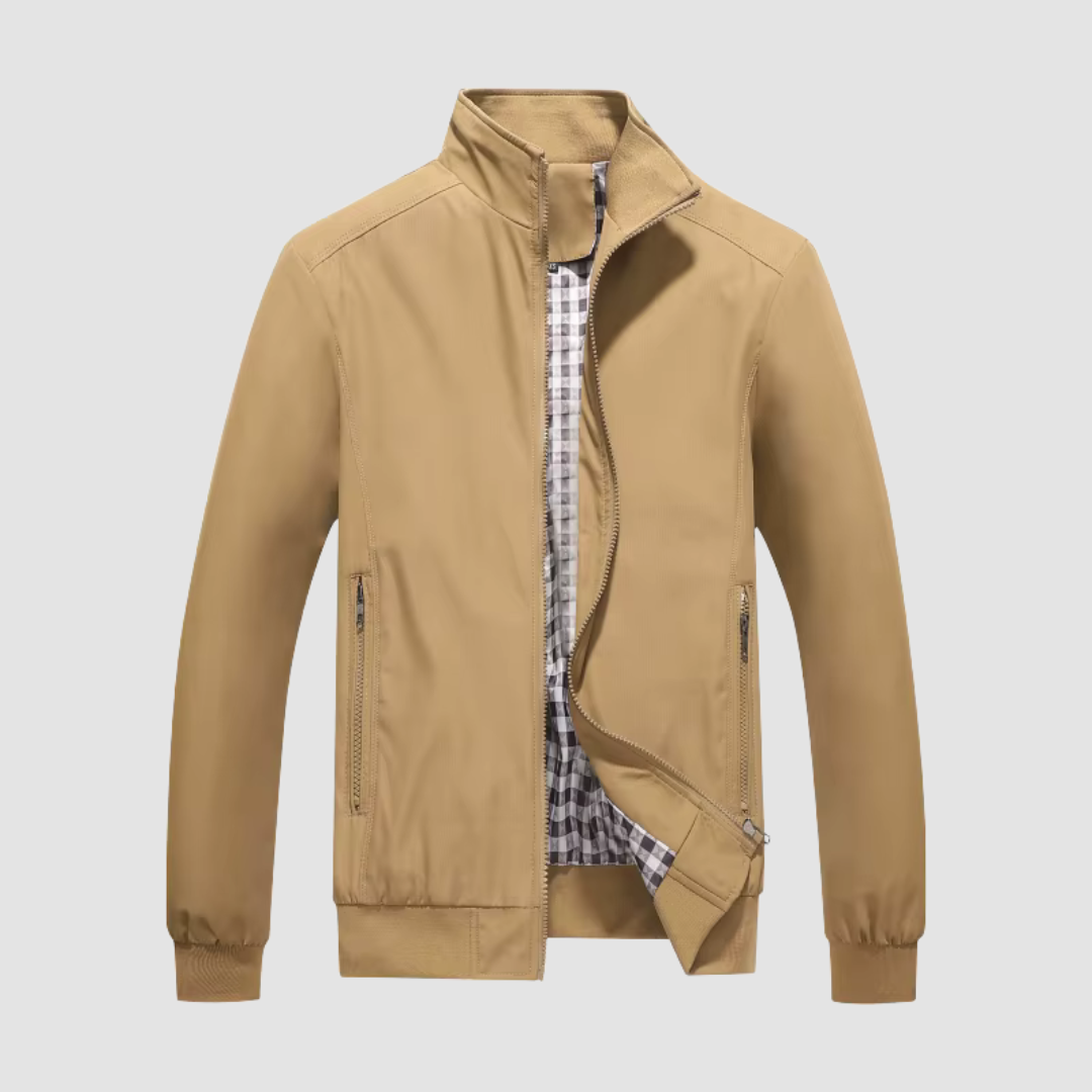 Levoire | Veste Bomber Avec Poches Pour Hommes Khaki