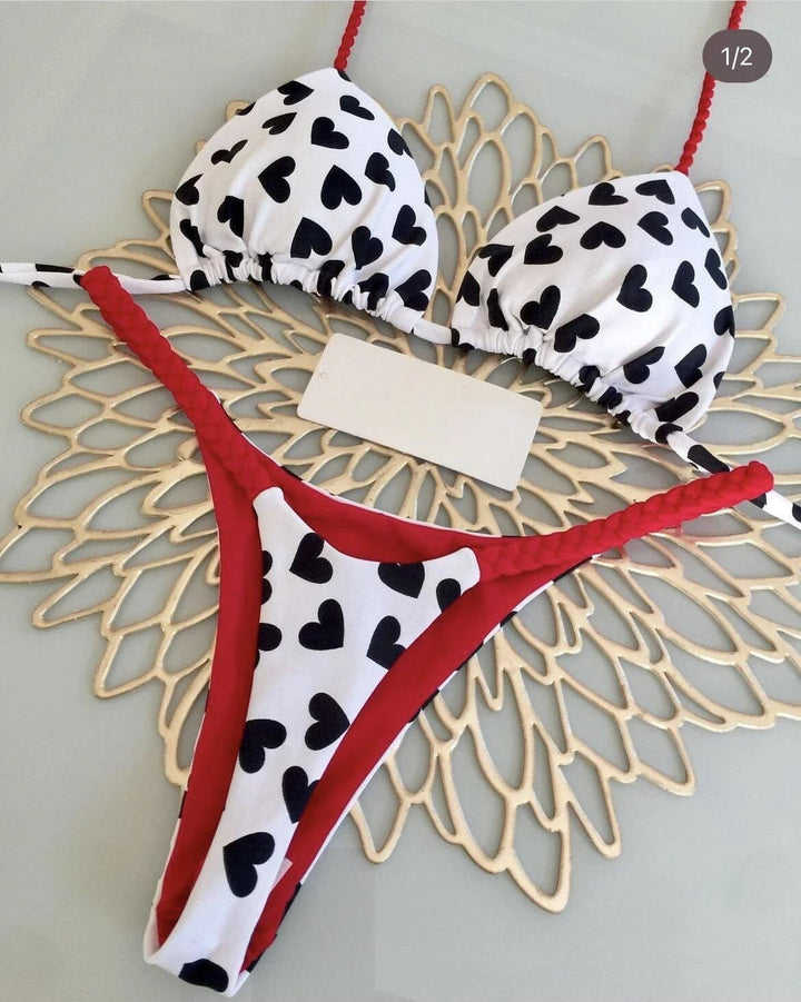 Levoire | Anki Bikini - Coloré Et Élégant Cœur noir
