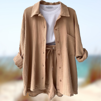 Levoire | Ensemble d'été à deux pièces Beige