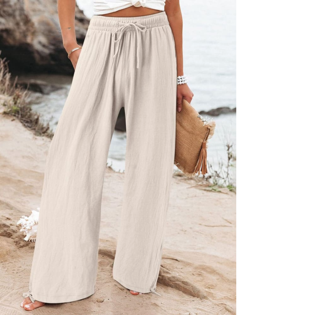 Levoire | Pantalons De Loisirs En Coton Et Lin Pour Femmes Manteli