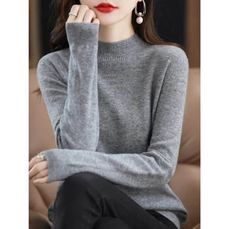 Levoire | Pull en Cachemire Doux pour Femmes Pull de Luxe pour Femmes Gris