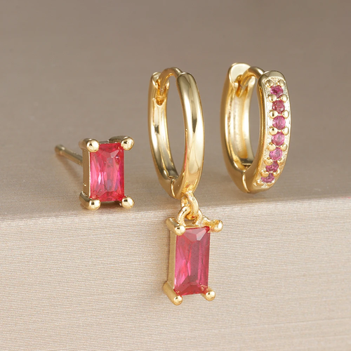 Levoire | Pendentif En Zircon Cristal Série Boucles D'Oreilles