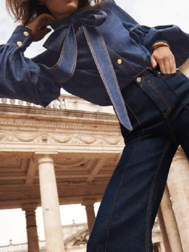 Levoire | Top En Denim Bouffant