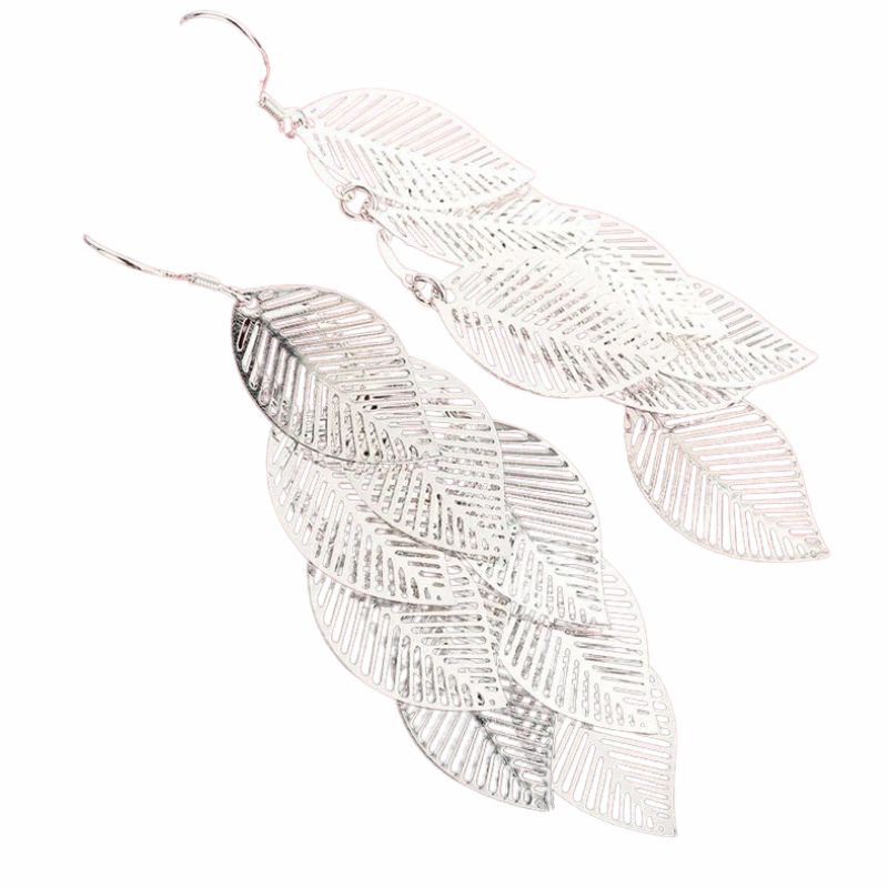 Levoire | Décorations En Feuille Brillantes Avec Des Détails Élégants Bira Argent 5 cm