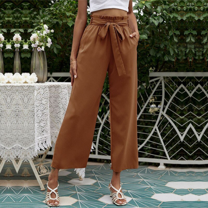 Levoire | Pantalon Taille Haute Pour Femmes Pour Un Confort Particulier Orange