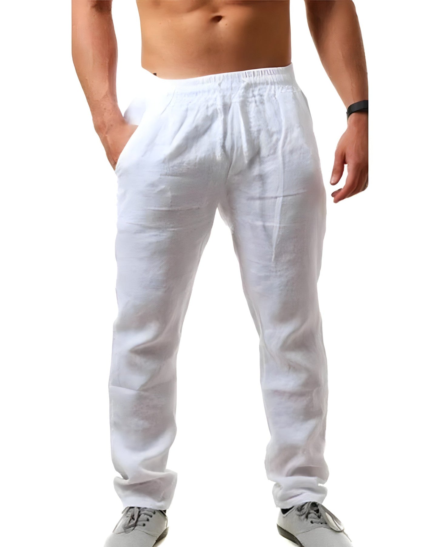 Levoire | Location De Pantalons En Toile Blanc