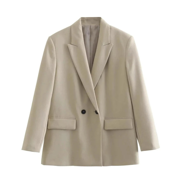 Levoire | Blazer Double Boutonné Élégant Pour Femmes Beige