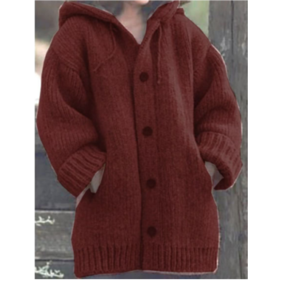 Levoire | Manteau Douillet Avec Capuche Et Boutons Pour Femme Pourrir