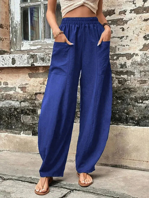 Levoire | Pantalon Baggy Pour Femmes Bleu