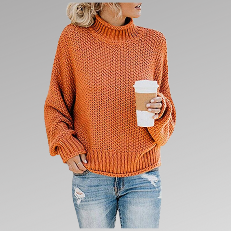 Levoire | Pull En Tricot De Luxe Confort Orange