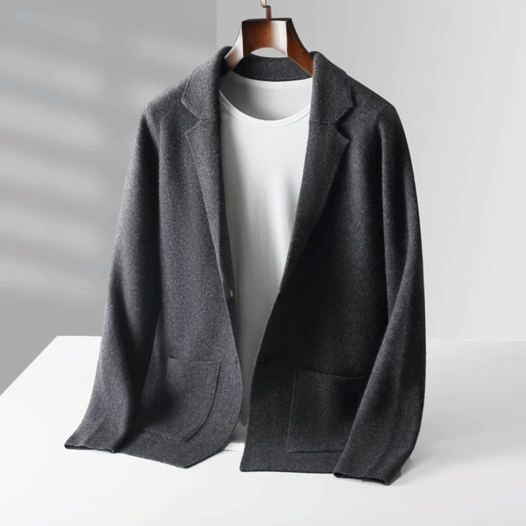 Levoire | Veste unisexe en laine mérinos Gris pierre