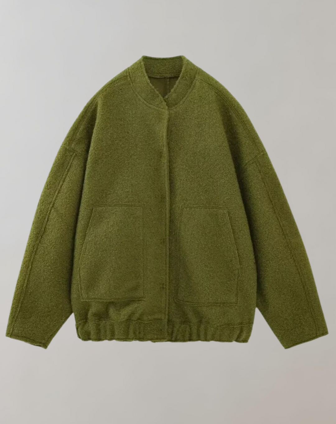 Levoire | Veste Bomber Surdimensionnée Pour Un Style Décontracté Vert